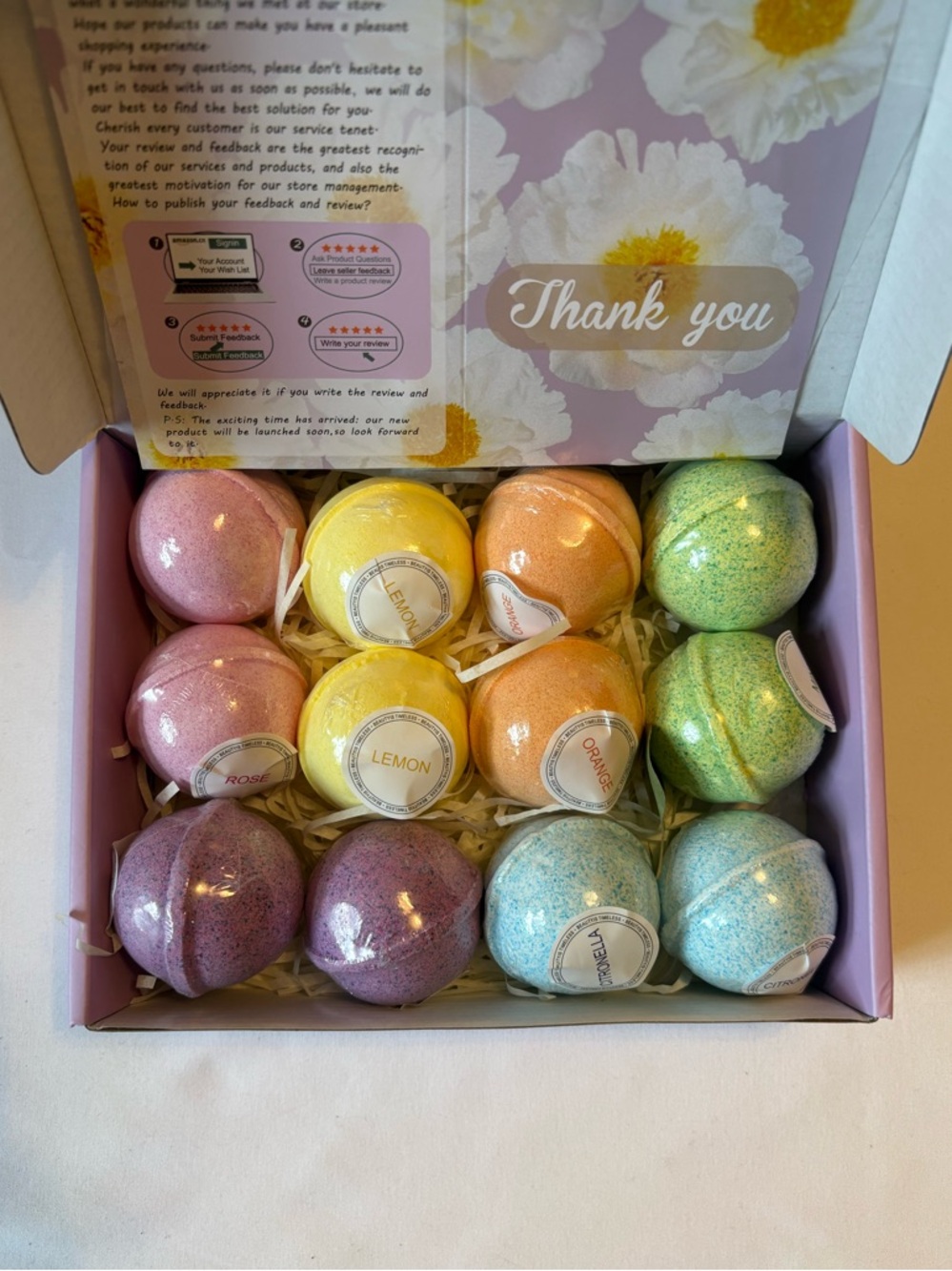 Pink Bath Bombs - Essential Oils 12-Pack